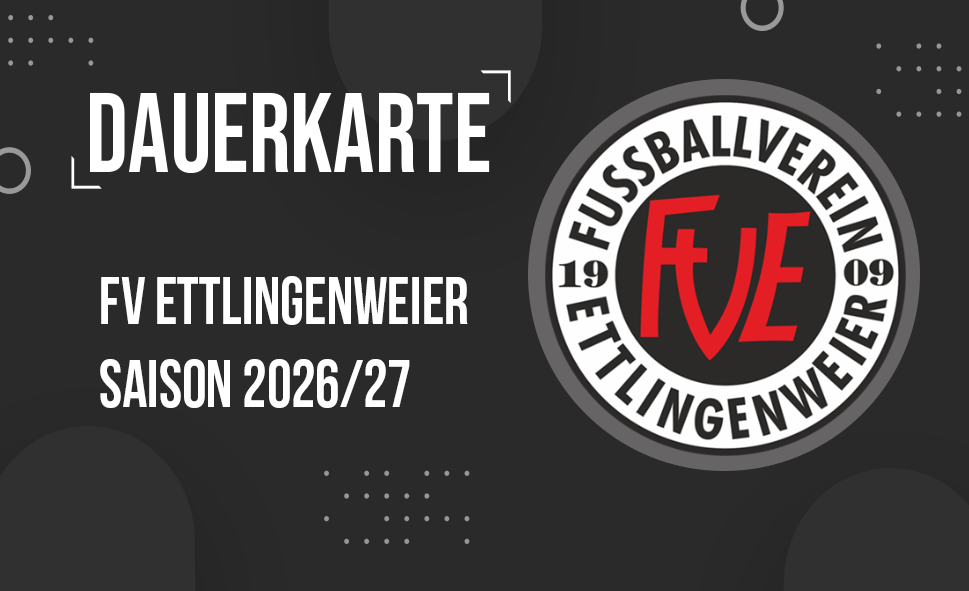 Dauerkarte in schwarz mit dem FVE-Logo